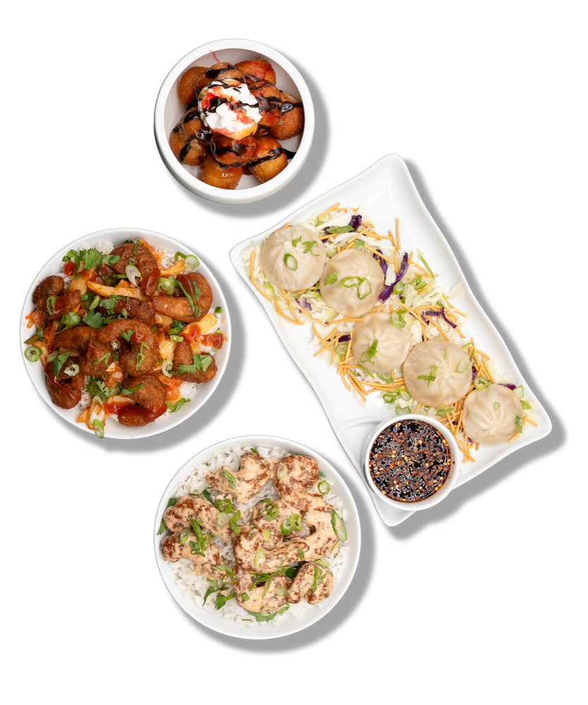 A spread of BD's catering bowls and platters